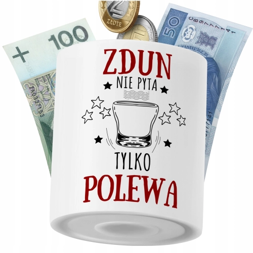 Skarbonka Dla Zduna na Prezent z Nadrukiem ze Zdjęciem PoliDraw