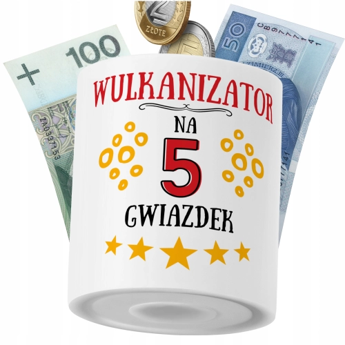 Skarbonka Dla Wulkanizatora na Prezent z Nadrukiem ze Zdjęciem PoliDraw