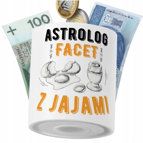 Skarbonka Dla Astrologa na Prezent z Nadrukiem ze Zdjęciem PoliDraw