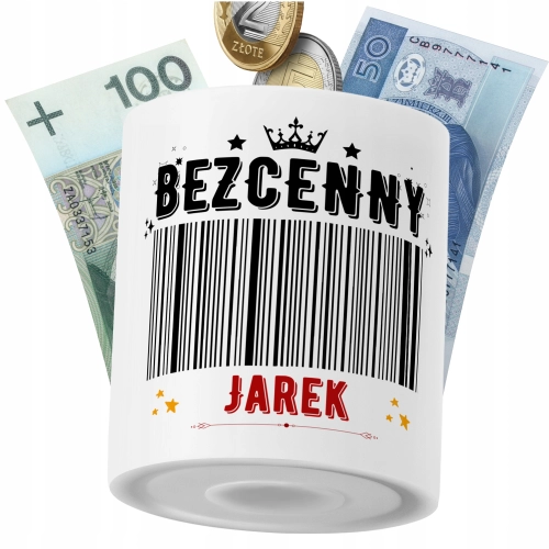 Skarbonka Dla Jarka Syna Dziecka z Nadrukiem ze Zdjęciem