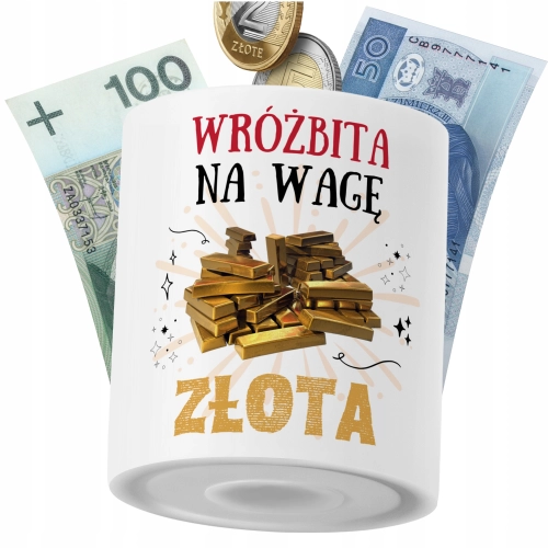 Skarbonka Dla Wróżbity na Prezent z Nadrukiem ze Zdjęciem PoliDraw