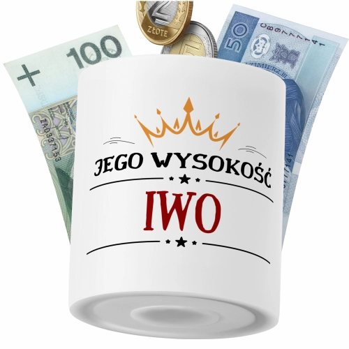 Skarbonka Dla Iwo Syna Dziecka z Nadrukiem ze Zdjęciem