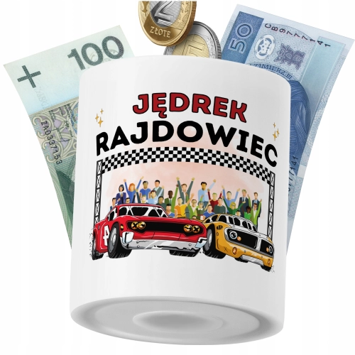 Skarbonka Dla Jędrka Syna Dziecka z Nadrukiem ze Zdjęciem