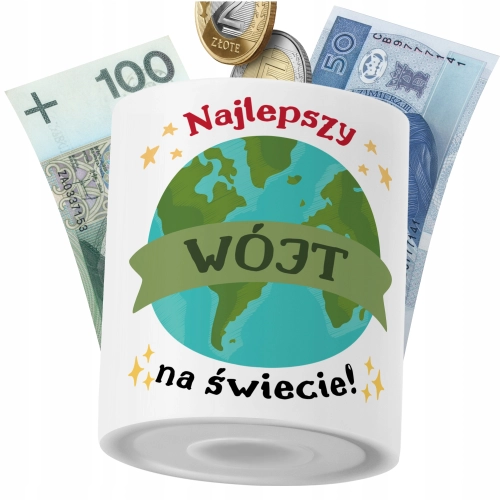 Skarbonka Dla Wójta na Prezent z Nadrukiem ze Zdjęciem PoliDraw