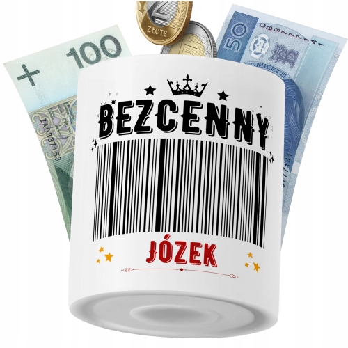 Skarbonka Dla Józka Syna Dziecka z Nadrukiem ze Zdjęciem