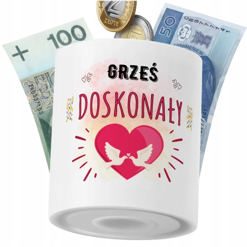 Skarbonka Dla Grześka Syna Dziecka z Nadrukiem ze Zdjęciem