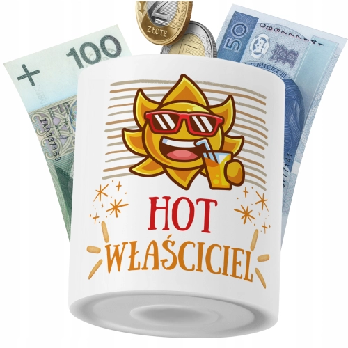 Skarbonka Dla Właściciela na Prezent z Nadrukiem ze Zdjęciem PoliDraw