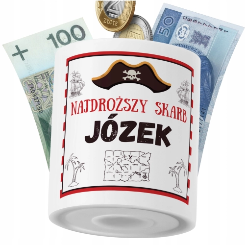 Skarbonka Dla Józka Syna Dziecka z Nadrukiem ze Zdjęciem