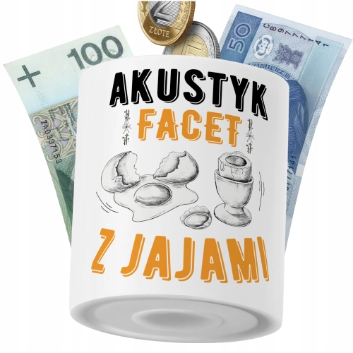 Skarbonka Dla Akustyka na Prezent z Nadrukiem ze Zdjęciem PoliDraw