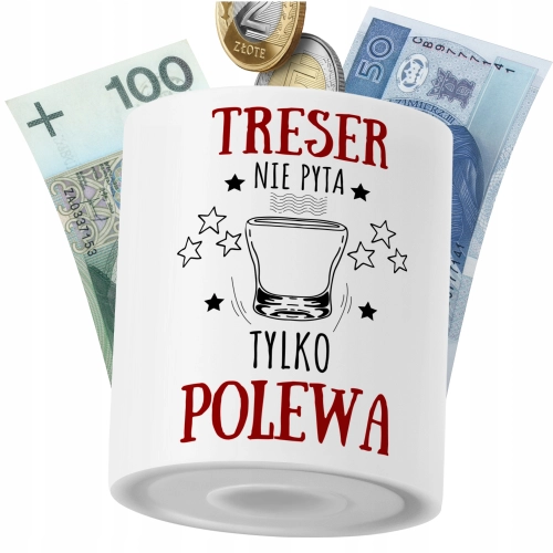Skarbonka Dla Tresera na Prezent z Nadrukiem ze Zdjęciem PoliDraw